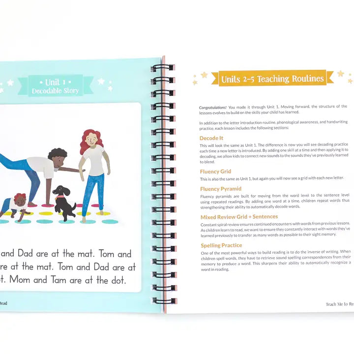 Teach Me to Read: A Parent Guided Student Workbook for Kids